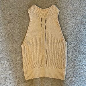 Zara Cream Knit Sleeveless top